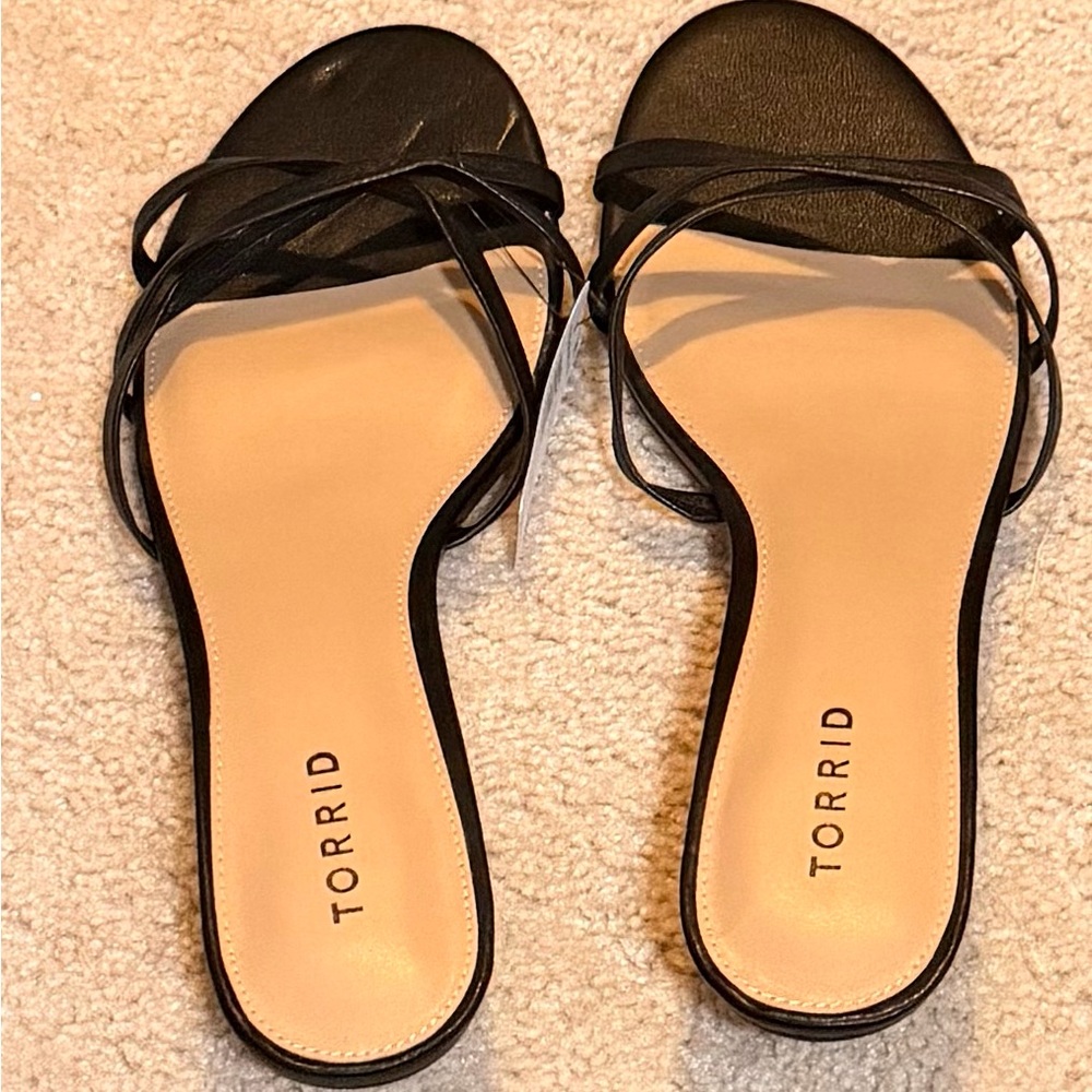 Torrid Black Kitten Heel Mule